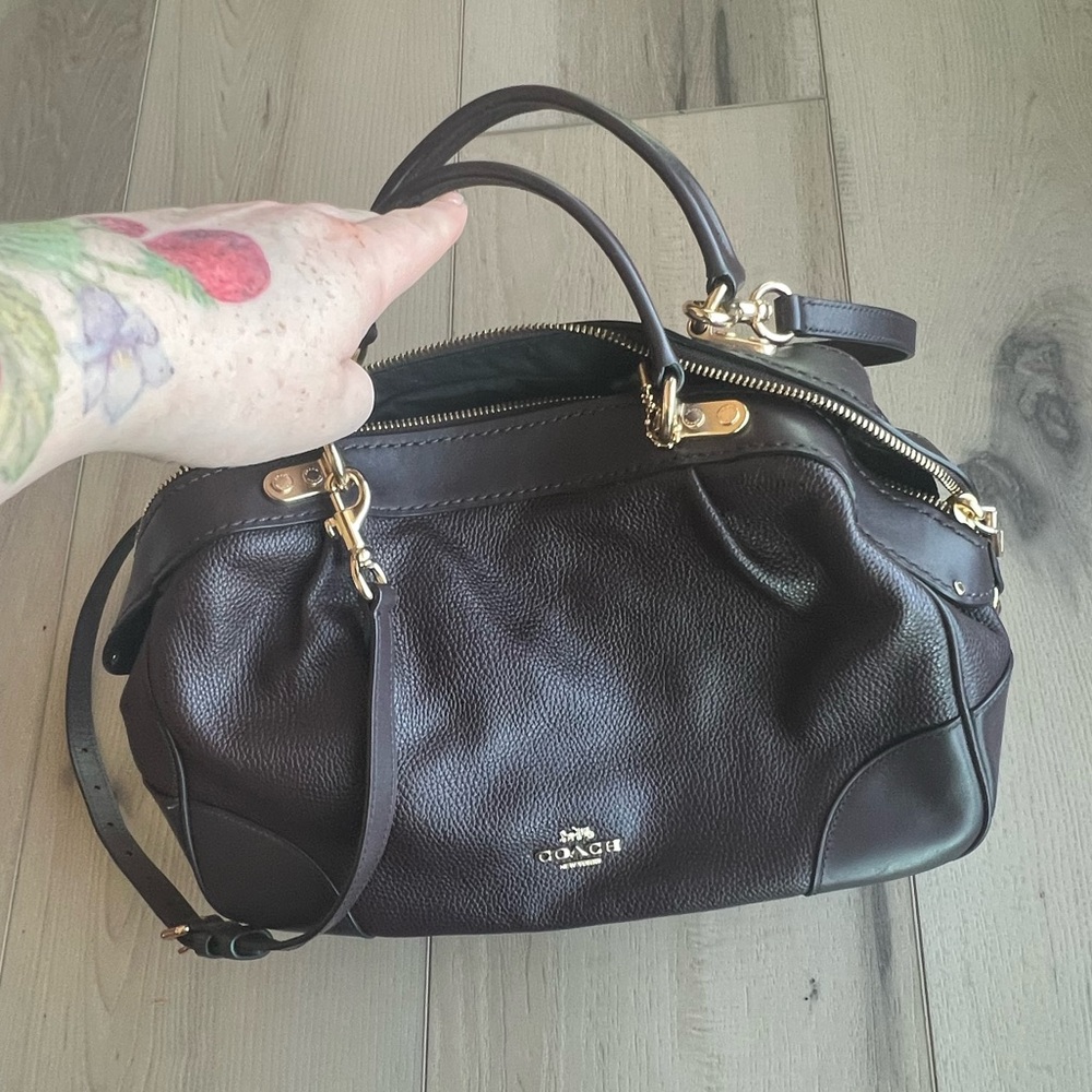 Coach bag in Oxblood